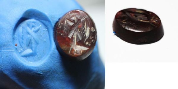 Picture of ANCIENT ROMAN. CARNELIAN INTAGLIO, 300 - 400 A.D