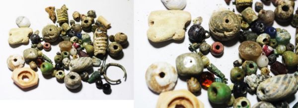 Picture of ANCIENT LEVANT. LOT OF BEADS. MIXED. 1500 YEARS +