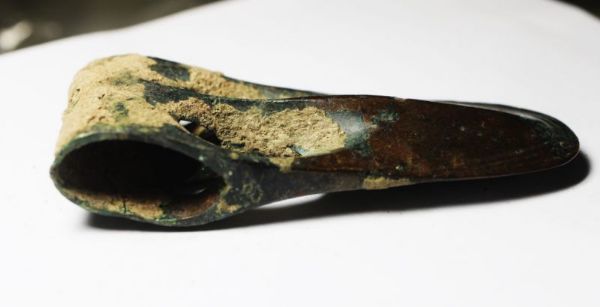 Picture of Canaanite Bronze Duck Bill Axe Head. 2100 - 1900 B.C