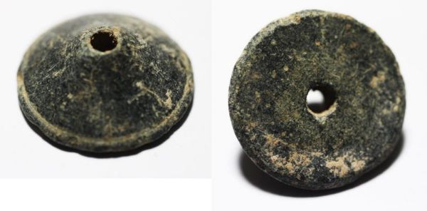 Picture of ANCIENT ROMAN OR EARLIER STONE SPINDLE WHORL. 2000 YEARS +