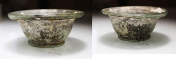 Picture of ANCIENT ROMAN GLASS BOWL. 200 - 300 A.D