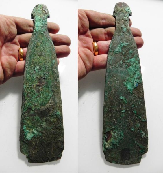 Picture of ANCIENT EGYPT. MIDDLE KINGDOM BRONZE AXE HEAD. 2055 - 1773 B.C