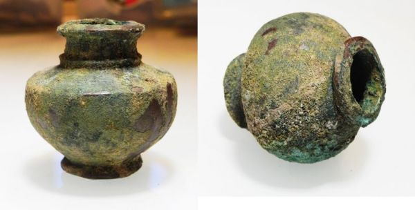 Picture of HOLY LAND- PERSIAN OCCUPATION. BRONZE MACE HEAD. 600 B.C