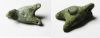 Picture of ROMAN BRONZE PENDANT, IN THE SHAPE OF A DOUBLE NOZZLE OIL LAMP . 200 - 300 A.D