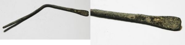 Picture of HOLY LAND. ROMAN BRONZE SPATULA. 200 - 300 A.D.