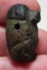 Picture of ANCIENT EGYPT, UNIQUE BABOON AMULET. 1292-1189 B.C. NEW KINGDOM. 19TH DYNASTY. GREEN WITH BLACK HIGHLIGHTS