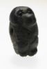 Picture of ANCIENT EGYPT, UNIQUE BABOON AMULET. 1292-1189 B.C. NEW KINGDOM. 19TH DYNASTY. GREEN WITH BLACK HIGHLIGHTS