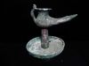 Picture of BEAUTIFUL ROMAN BRONZE OIL LAMP WITH PLATE, 100 - 200 A.D