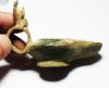 Picture of ANCIENT ROMAN BRONZE OIL LAMP WITH ARAMAIC LETTER "SHIN". 100 A.D