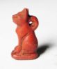 Picture of ANCIENT EGYPT, NEW KINGDOM RED JASPER AMULET OF A CAT. 1400 - 1100 B.C