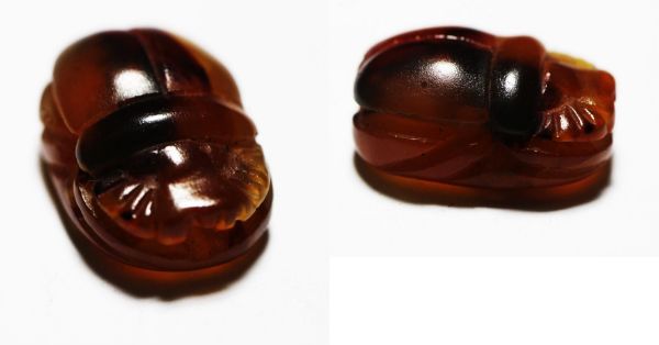 Picture of ANCIENT EGYPT. NEW KINGDOM CARNELIAN STONE SCARAB. 1400 B.C