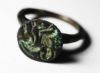 Picture of LARGE ANCIENT ROMAN. BRONZE RING. 300 - 400 A.D. LION.