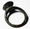 Picture of LARGE ANCIENT ROMAN. BRONZE RING. 300 - 400 A.D. LION.