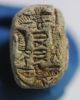 Picture of ANCIENT LEVANT. STONE SCARAB. IRON AGE. 900 - 700 B.C. WITH PSEUDO - HIEROGLYPHS