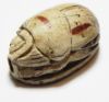 Picture of ANCIENT EGYPT, STONE SCARAB . NEW KINGDOM. 1300 B.C. DECORATED WITH A RAM'S HEAD ON THE BACK