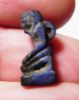 Picture of ANCIENT EGYPT, LAPIS LAZULI AMULET OF A KNEELING PHARAOH .  NEW KINGDOM 1400 - 1200 B.C