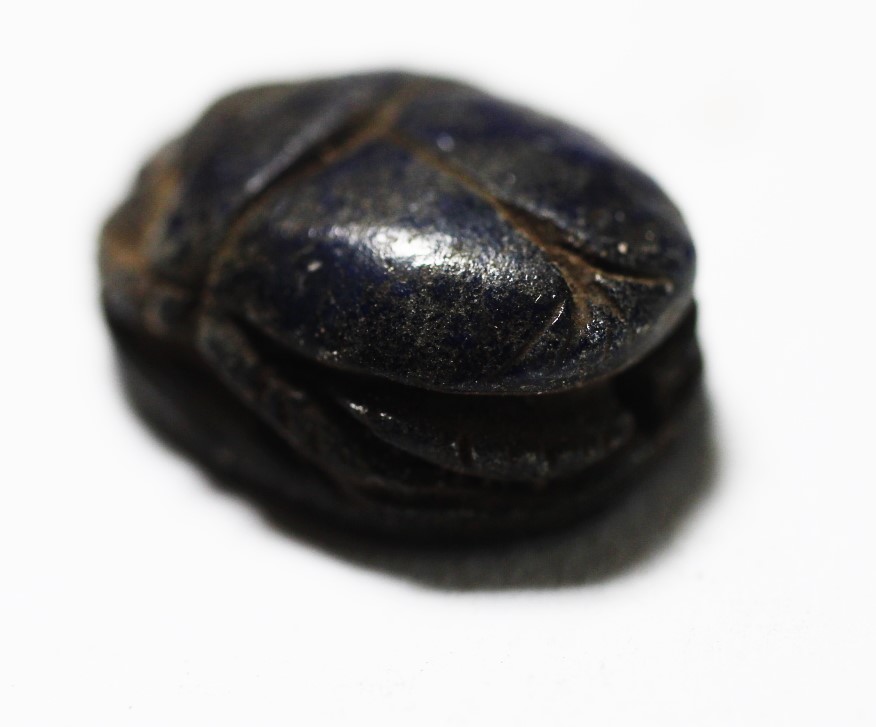 Acropolo. ANCIENT EGYPT. NEW KINGDOM. LAPIS LAZULI SCARAB. 1300 B.C