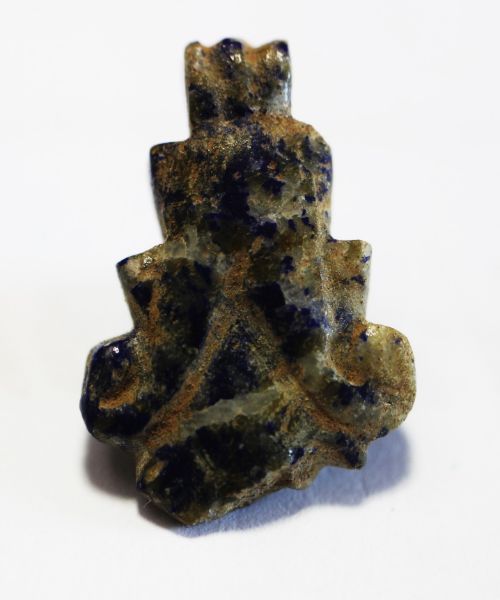 Picture of ANCIENT EGYPT. LAPIS LAZULI LOTUS FLOWER AMULET. 1400 - 1200 B.C