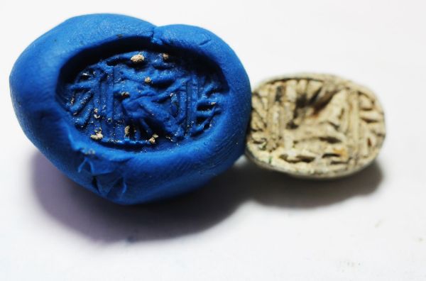 Picture of Ancient Egypt. New Kingdom stone Scarab. 1400 - 1200 B.C