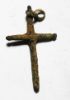 Picture of HOLY LAND. BYZANTINE BRONZE CROSS. 800 - 1000 A.D . LARGE.