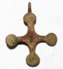 Picture of HOLY LAND. BYZANTINE BRONZE CROSS. 800 - 1000 A.D . LARGE.