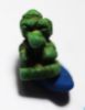 Picture of ANCIENT EGYPT. FAIENCE AMULET OF A BABOON. INSCRIBED BASE. 600 -300 B.C