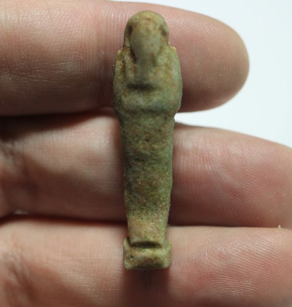 Picture of ANCIENT EGYPT. 26TH DYNASTY. FAIENCE USHABTI. 600 - 300 B.C