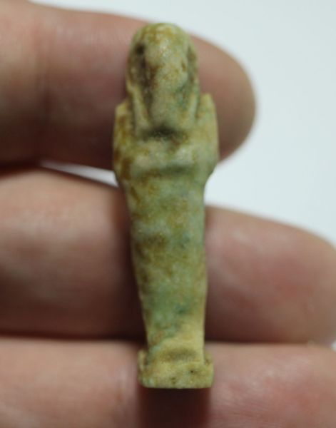 Picture of ANCIENT EGYPT. 26TH DYNASTY. FAIENCE USHABTI. 600 - 300 B.C