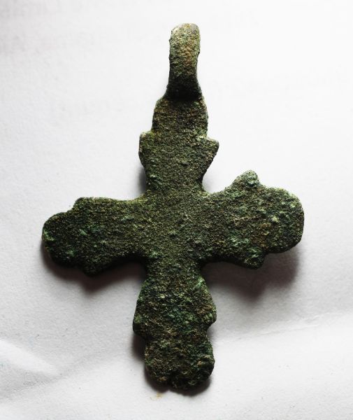 Picture of ANCIENT BYZANTINE. JORDAN. BRONZE CROSS. 800 - 1000 A.D