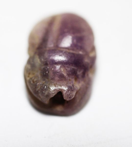 Picture of ANCIENT EGYPT. NEW KINGDOM SMALL AMETHYST SCARAB. 1400 - 1200 B.C