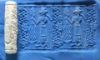 Picture of LATE BRONZE AGE. 1400 - 1200 B.C. STONE CYLINDER SEAL. 