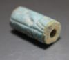 Picture of LATE BRONZE AGE. 1400 - 1200 B.C. GLAZED STONE CYLINDER SEAL.