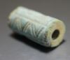 Picture of LATE BRONZE AGE. 1400 - 1200 B.C. GLAZED STONE CYLINDER SEAL.