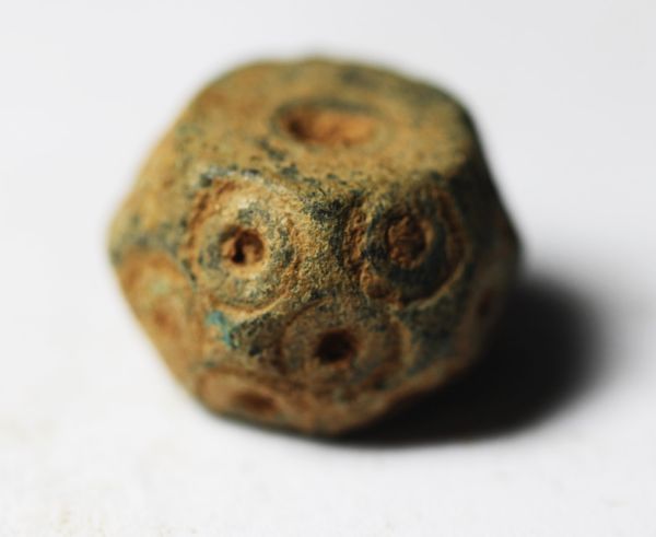 Picture of ANCIENT ISLAMIC BRONZE WEIGHT. 1/2 UNCIA, CHOICE QUALITY.  700 - 900 A.D