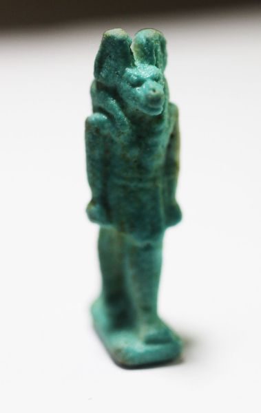 Picture of ANCIENT FAIENCE ANUBIS AMULET, 600 - 300 B.C