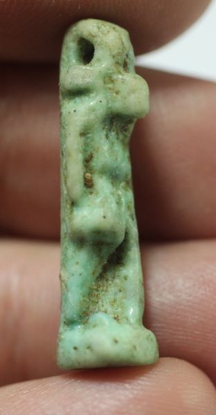 Picture of ANCIENT EGYPT -  FAIENCE THOTH AMULET. 600 - 300 B.C