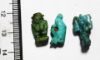 Picture of ANCIENT EGYPT. THREE FAIENCE AMULETS. 600 - 300 B.C