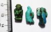 Picture of ANCIENT EGYPT. THREE FAIENCE AMULETS. 600 - 300 B.C