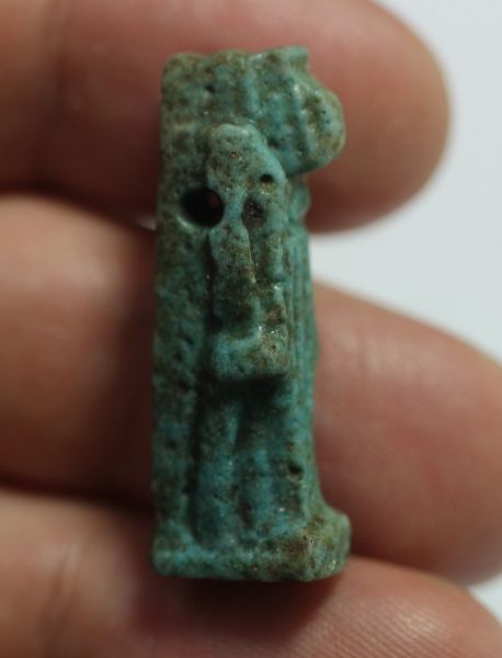 Picture of ANCIENT EGYPT. FAIENCE AMULET OF THOTH. 600 - 300 B.C