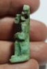 Picture of ANCIENT EGYPT. FAIENCE ISIS NURSING BABY HORUS AMULET.   600 - 300 B.C
