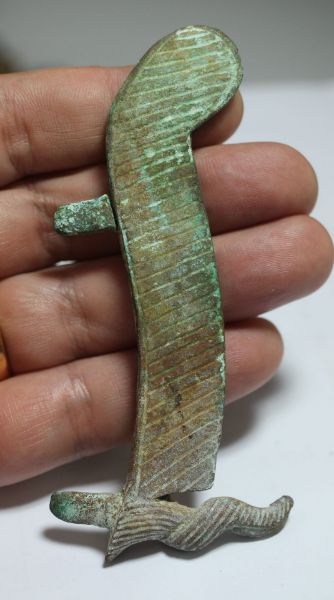 Picture of ANCIENT EGYPT. BRONZE FEATHER FROM ATEF CROWN. 600- 300 B.C