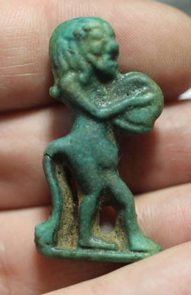 Picture of  ANCIENT EGYPT. VERY RARE NEW KINGDOM BES AMULET. 1300 B.C