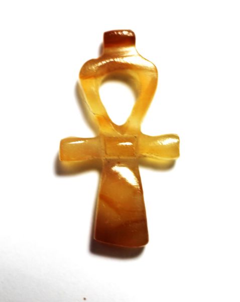 Picture of ANCIENT EGYPT.  NEW KINGDOM CARNELIAN ANKH AMULET. 1300 B.C