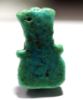 Picture of ANCIENT EGYPT.  BEAUTIFUL TWO COLOUR FAIENCE BES AMULET. 600 - 300 B.C