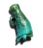 Picture of ANCIENT EGYPT-  FAIENCE CROWN OF UPPER EGYPT AMULET. 600 B.C