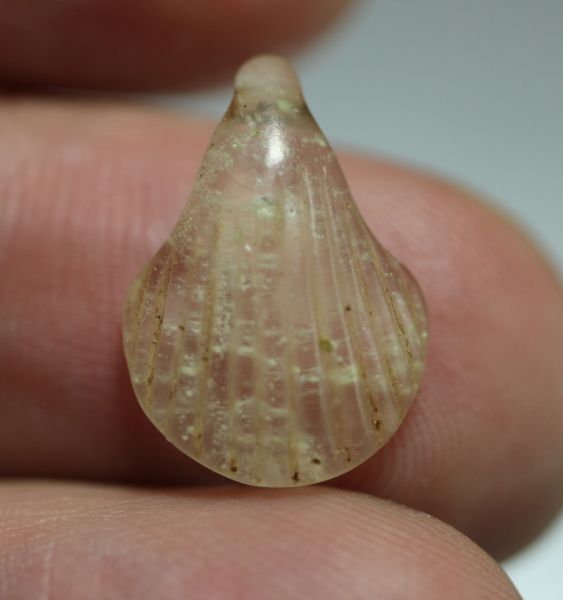 Picture of ANCIENT EGYPT. NEW KINGDOM LIBYAN GLASS SEA SHELL AMULET. 1400 - 1200 B.C