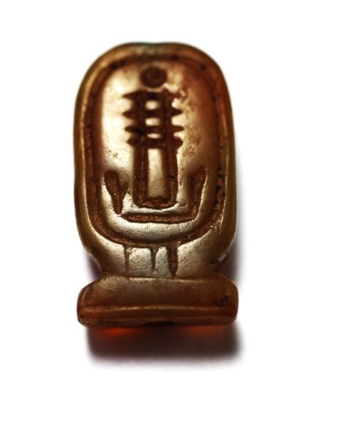 Picture of ANCIENT EGYPT. NEW KINGDOM MEMORIAL STONE SCARAB. 1400 - 1200 B.C