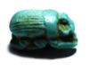 Picture of ANCIENT EGYPT.  FANTASTIC FAIENCE BUTTON SCARAB. 600 - 300 B.C