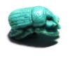 Picture of ANCIENT EGYPT.  FANTASTIC FAIENCE BUTTON SCARAB. 600 - 300 B.C