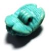 Picture of ANCIENT EGYPT.  FANTASTIC FAIENCE BUTTON SCARAB. 600 - 300 B.C